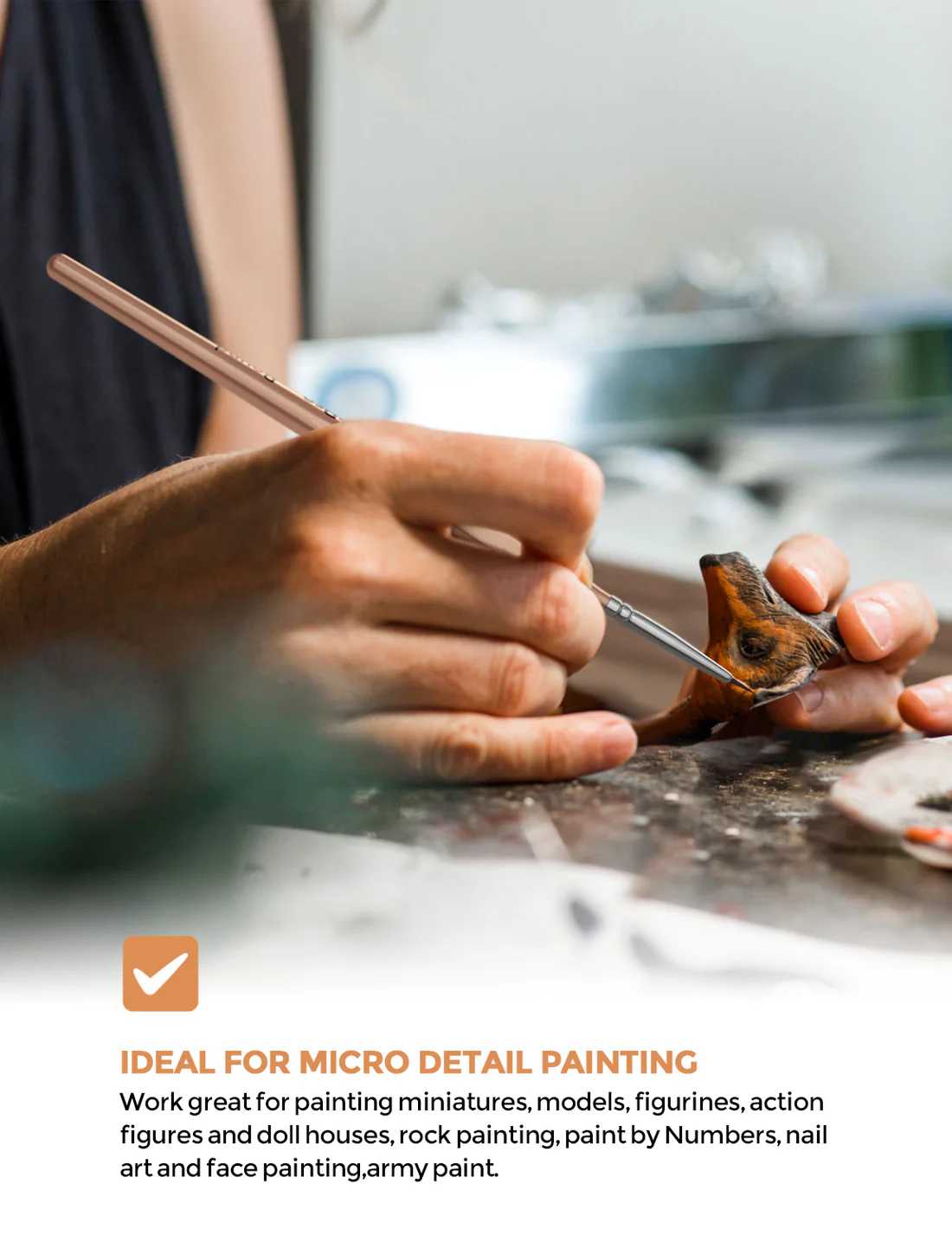 NicPro 5 pack of Fine Detail Art Brushes
