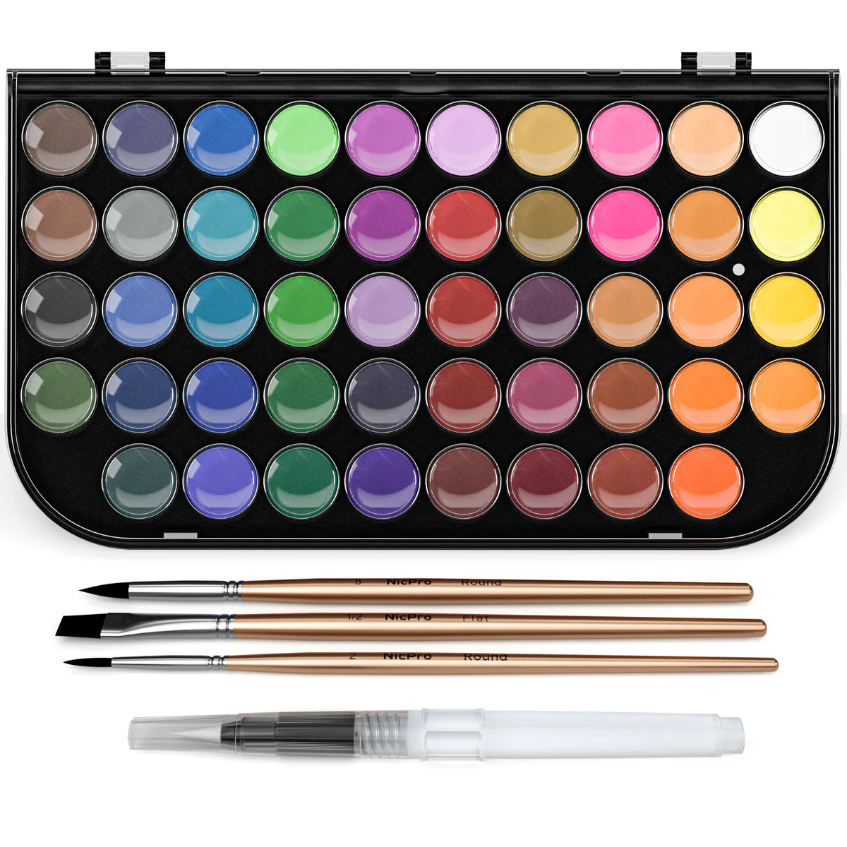 Nicpro Watercolor Paint Set, 48 Colors