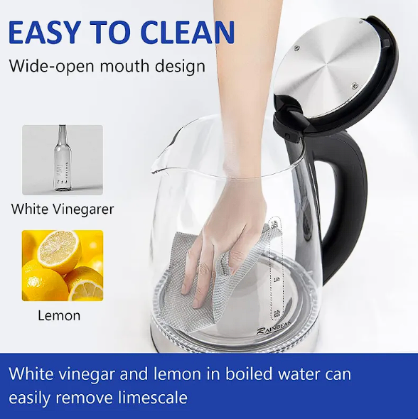 Electric Kettle Water Boiler, 1.8L Electric Tea Kettle, with LED Lighting