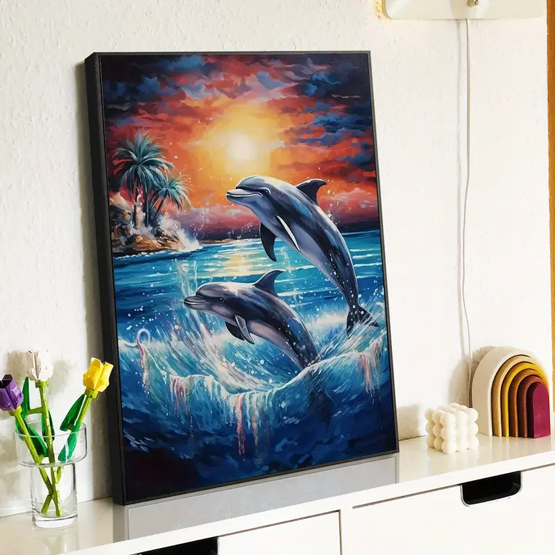 Dolphins Paint by Number Kit by Oracle