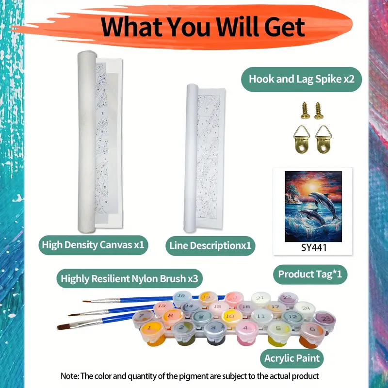 Dolphins Paint by Number Kit by Oracle