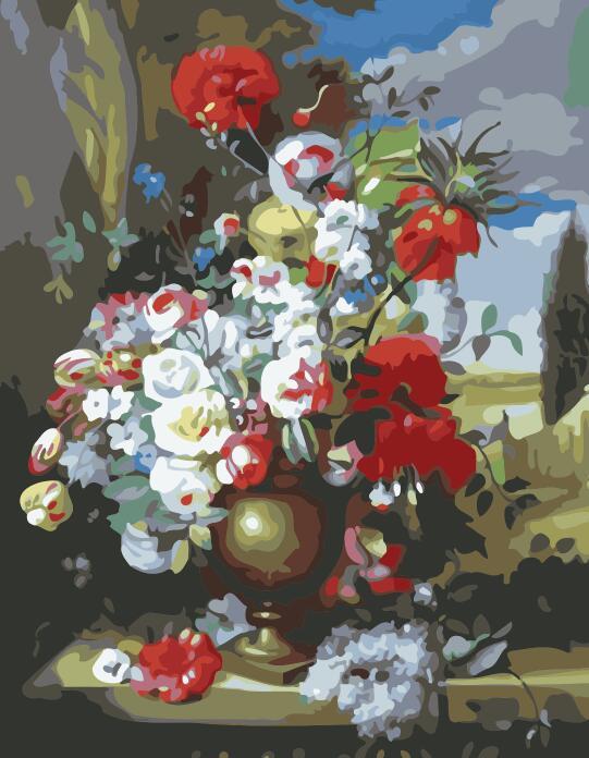 Oil Paint By Numbers - Flowers