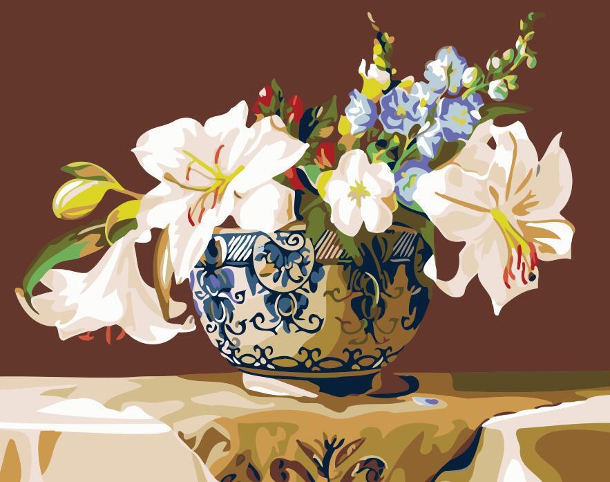 Oil Paint By Numbers - Flowers