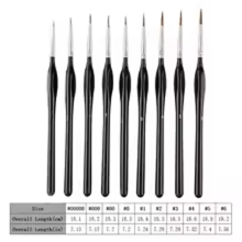 13 pc Miniature Paint Brush & Drybrush Set