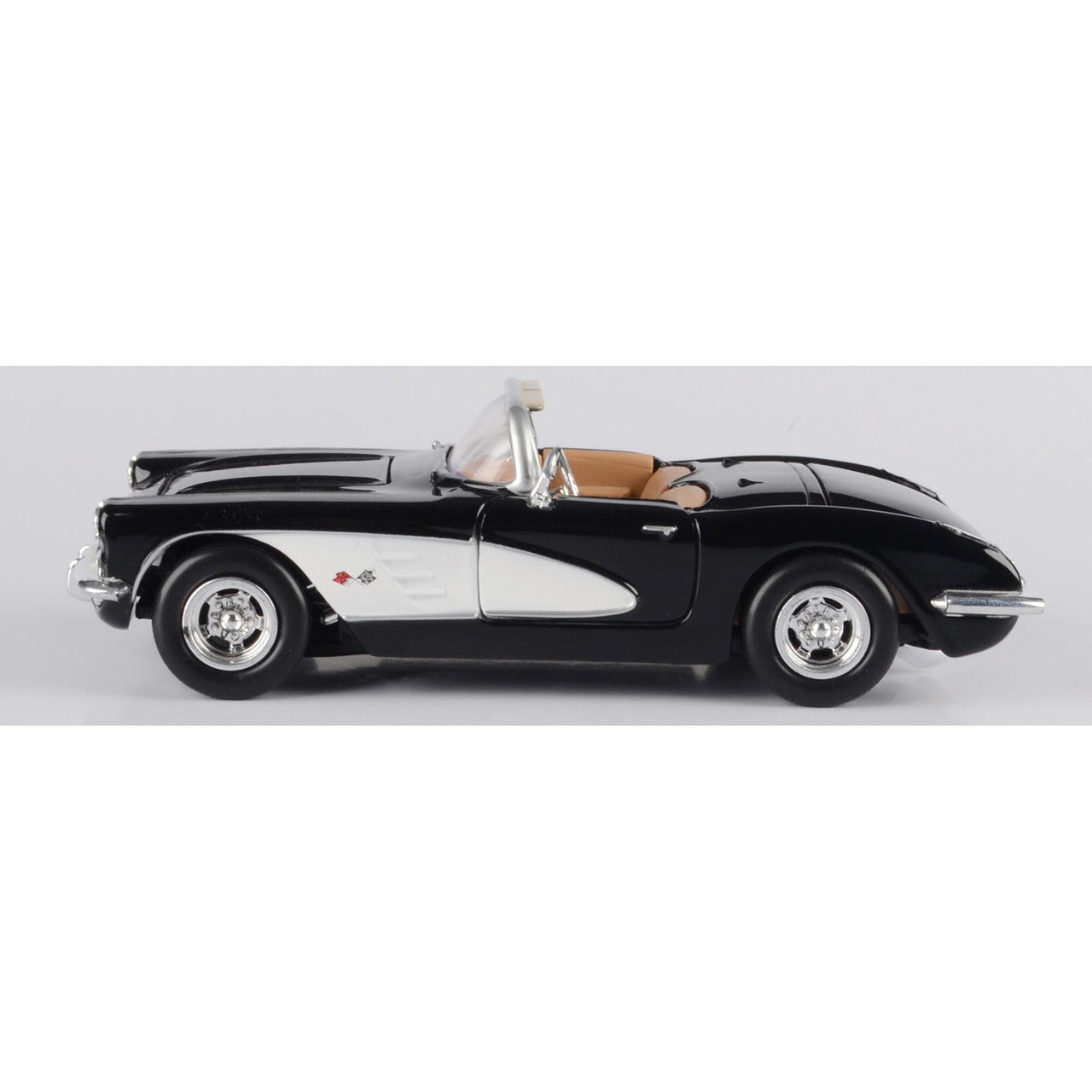 1959 Corvette - Black 1:24 Scale Diecast Model Car by Motormax