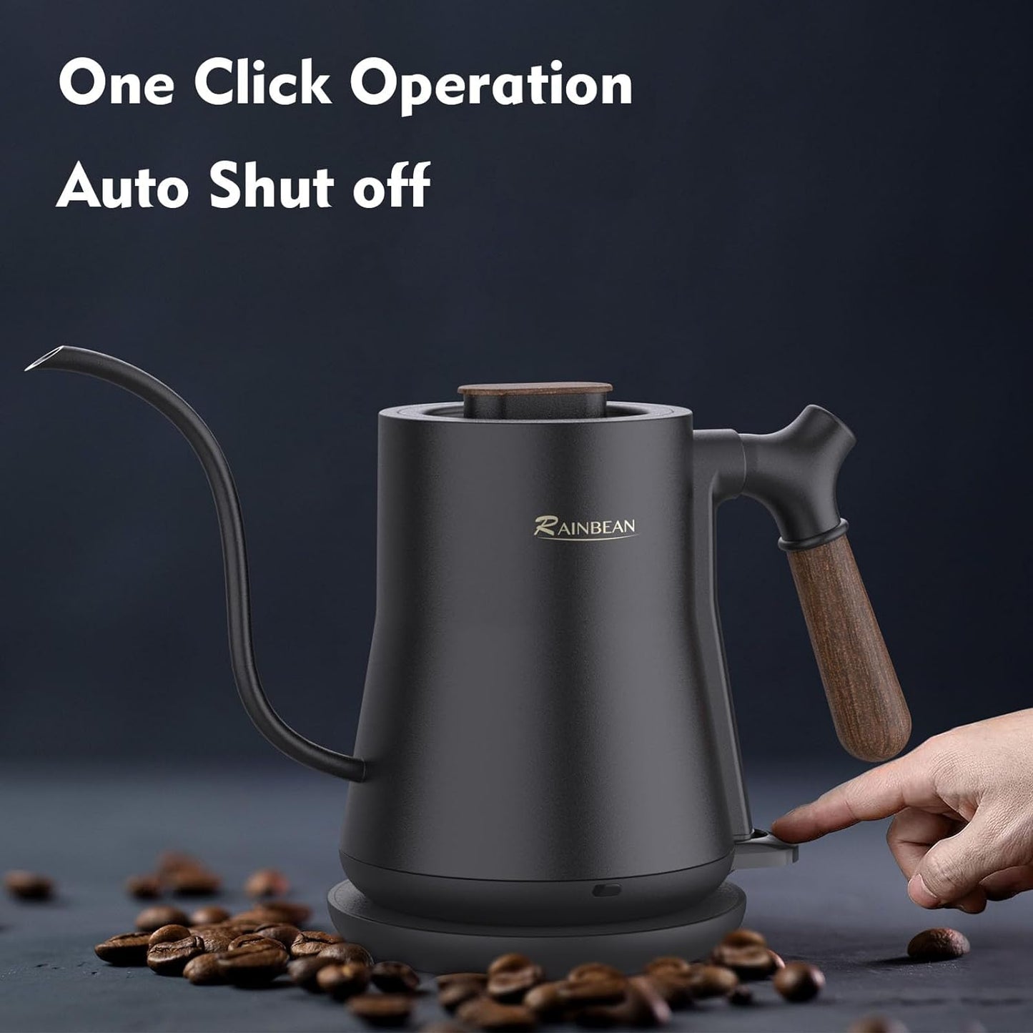 Rainbean Gooseneck Electric Kettle Leak Proof Design