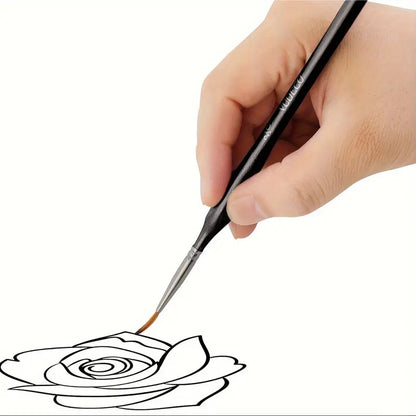 12 Detail Paint Brushes Miniature Painting