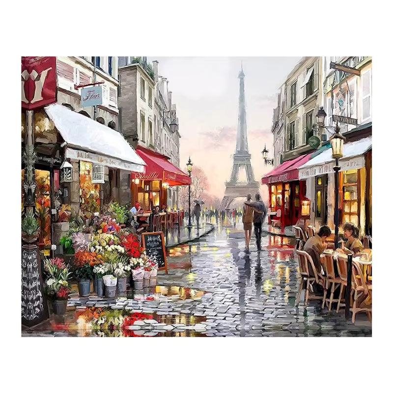 "Paris Street", Paint by Number Kit
