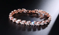 18k Gold, Silver, Rose Gold, Plated Copper Zircon Bracelets