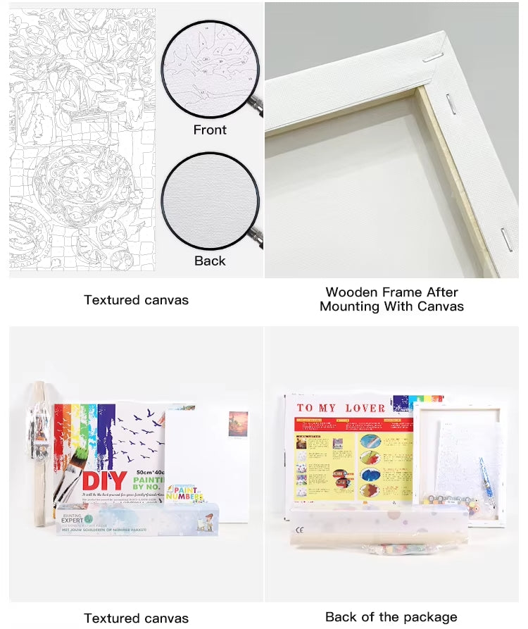 Personalized wall art piece - Paint by Number Kit