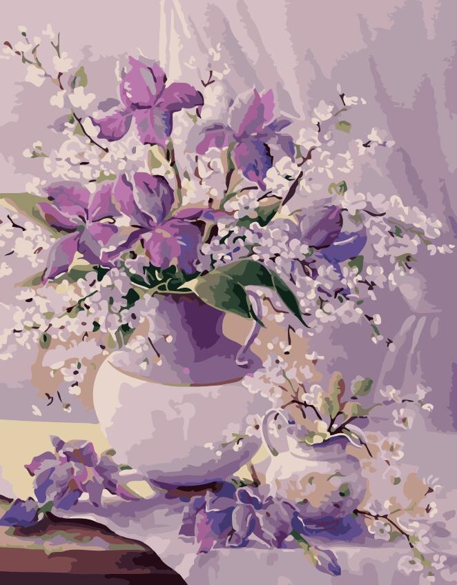 Oil Paint By Numbers - Flowers