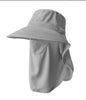 Outdoor Anti-UV Breathable Ice Silk Neck Protection and Sun Hat with Face Mask