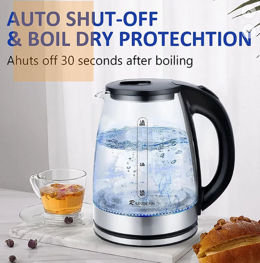 Electric Kettle Water Boiler, 1.8L Electric Tea Kettle, with LED Lighting