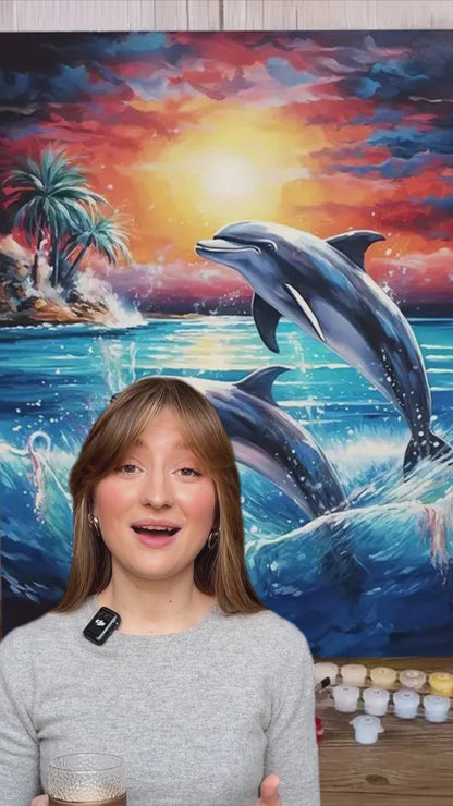 Dolphins Paint by Number Kit by Oracle