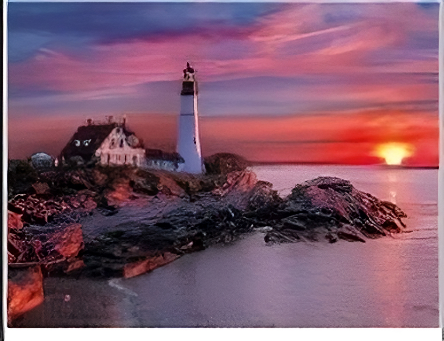 Lighthouse on Seashore Paint by Number Kit